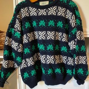 Irish shamrock sweater